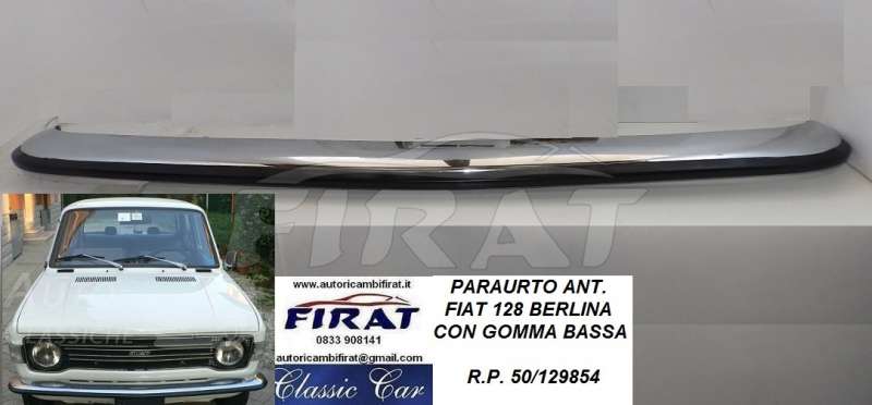 PARAURTO FIAT 128 CON GOMMA BASSA ANT.